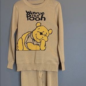 Pooh knit pant set